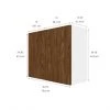 Eklipse Saphir Medium Wall Cabinet 30-in x 24-in - Brown -Deals Eclipse Kitchens Store 75396682b L