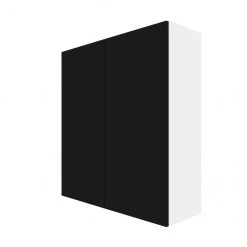 Eklipse Onyx Black Wide Wall Cabinet - 36-in x 39-in