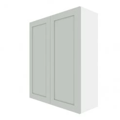 Eklipse Angelite Grey Wide Wall Cabinet - 33-in x 39-in