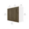 Eklipse Ruby Medium Wall Cabinet 30-in x 24-in - Brown 7 Eklipse Ruby Medium Wall Cabinet 30-in x 24-in - Brown -Deals Eclipse Kitchens Store 75396688b L
