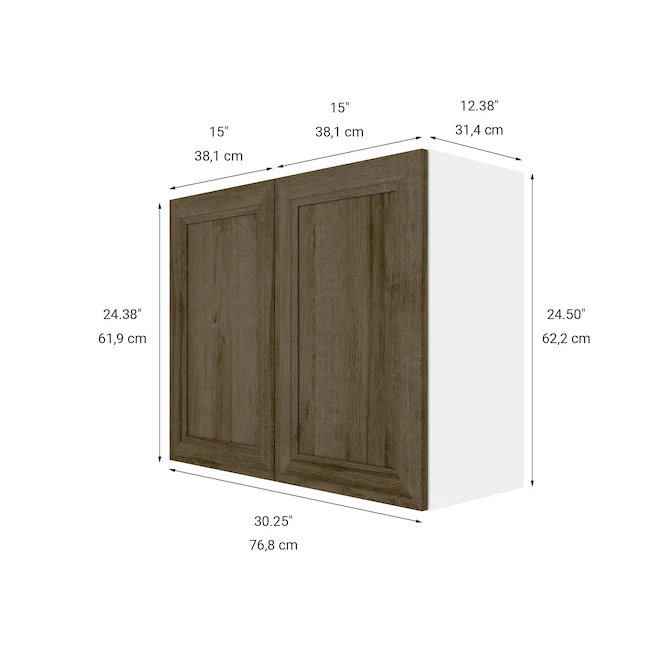 Eklipse Ruby Medium Wall Cabinet 30-in x 24-in - Brown 4 Eklipse Ruby Medium Wall Cabinet 30-in x 24-in - Brown - Image 2