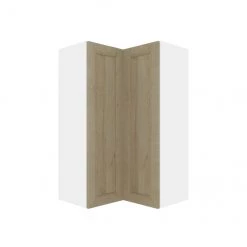 Eklipse By EBSU Coral Tall Wall Corner Cabinet - 2 Doors 24-in Brown