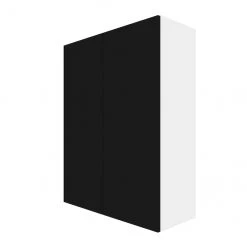 Eklipse by EBSU Onyx Tall Wall 2 Doors Cabinet 30-in Black