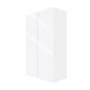 Eklipse by EBSU Topaz Tall Wall Cabinet - 2 Doors Mélamine 24 po White -Deals Eclipse Kitchens Store 75396693 L