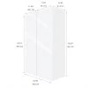 Eklipse by EBSU Topaz Tall Wall Cabinet - 2 Doors Mélamine 24 po White -Deals Eclipse Kitchens Store 75396693b L