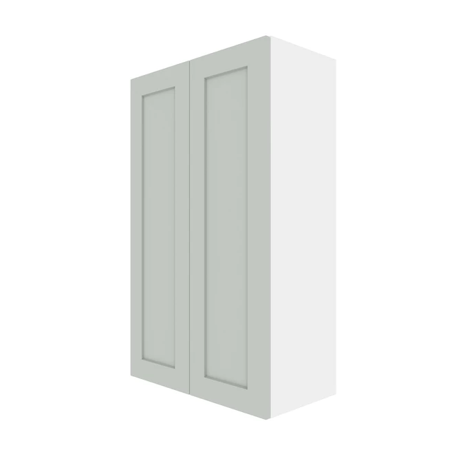 Eklipse by EBSU Ange2 Doors Tall Wall Cabinet - Melamine 24-in grey 3 Eklipse by EBSU Ange2 Doors Tall Wall Cabinet - Melamine 24-in grey