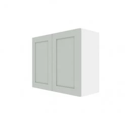 Eklipse by EBSU Angelite 2 Dooes Wall Cabinet - 30-in Melamine Grey