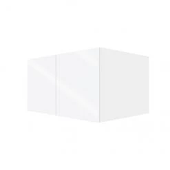 Eklipse by EBSU Topaz 2 Doors Wall Cabinet - 30-in Melamine White