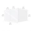 Eklipse by EBSU Topaz 2 Doors Wall Cabinet - 30-in Melamine White -Deals Eclipse Kitchens Store 75396697b L