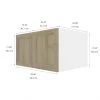 Eklipse by EBSU Coral Small Wall Cabinet - 33-in Melamine Brown 7 Eklipse by EBSU Coral Small Wall Cabinet - 33-in Melamine Brown -Deals Eclipse Kitchens Store 75396698b L