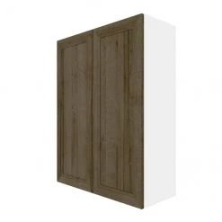 Eklipse by EBSU Ruby Tall Wall Cabinet 2 Doors - Melamine 24-in Brown