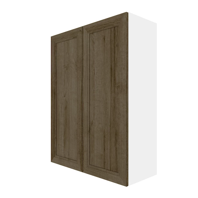 Eklipse by EBSU Ruby Tall Wall Cabinet 2 Doors - Melamine 24-in Brown 3 Eklipse by EBSU Ruby Tall Wall Cabinet 2 Doors - Melamine 24-in Brown