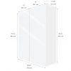 Eklipse by EBSU Topaz Tall Wall Cabinet - Melamine 30-in White -Deals Eclipse Kitchens Store 75396700b L