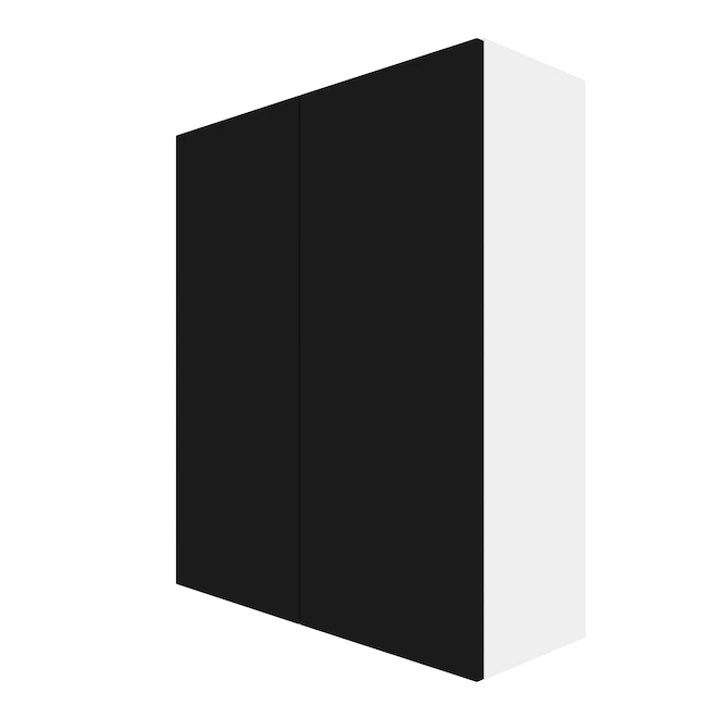 Eklipse Black Onyx Tall Wall Cabinet - 33-in x 39-in 3 Eklipse Black Onyx Tall Wall Cabinet - 33-in x 39-in