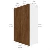 Eklipse Saphir Tall Wall Cabinet 24-in x 39-in - Brown -Deals Eclipse Kitchens Store 75396709b L