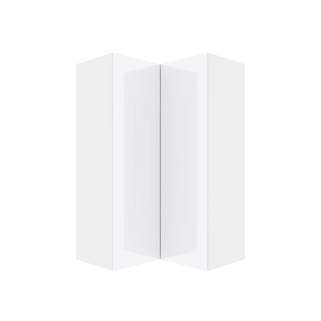 Eklipse Topaz Collection Wall Corner Tall Cabinet - 24-in x 39-in - White 3 Eklipse Topaz Collection Wall Corner Tall Cabinet - 24-in x 39-in - White