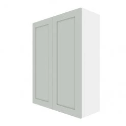 Eklipse Angelite Collection Tall Wall Cabinet 30-in x 39-in - Grey