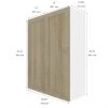 Eklipse Coral Collection Tall Wall Cabinet 24-in x 39-in - Wood Grain -Deals Eclipse Kitchens Store 75396715b L