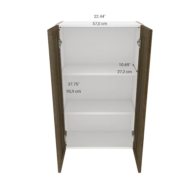 Eklipse Ruby CollectionTall Wall Cabinet 24-in x 39-in - Wood Grain 5 Eklipse Ruby CollectionTall Wall Cabinet 24-in x 39-in - Wood Grain - Image 3