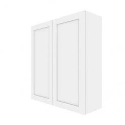 Eklipse Perle Collection Tall Wall Cabinet 36-in x 39-in - White