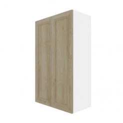 Eklipse Coral Collection Wall Cabinet 24-in x 39-in - Wood Grain