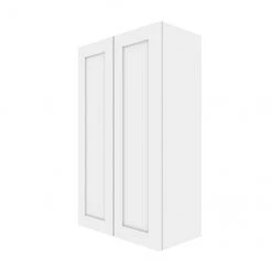 Eklipse Perle Collection Tall Upper Wall Cabinet - 24-in x 39-in - White