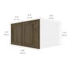 Eklipse Ruby Collection Small Cabinet 33-in x 18-in - Wood Grain -Deals Eclipse Kitchens Store 75396725b L