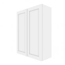 Eklipse Perle Collection Tall Wall Cabinet - 30-in x 39-in - White