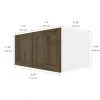 Eklipse Ruby Collection Small Cabinet 36-in x 18-in - Wood Grain -Deals Eclipse Kitchens Store 75396733b L