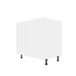 Eklipse Moonstone 36-in White Melamine 1-Door Hidden Corner Base Cabinet