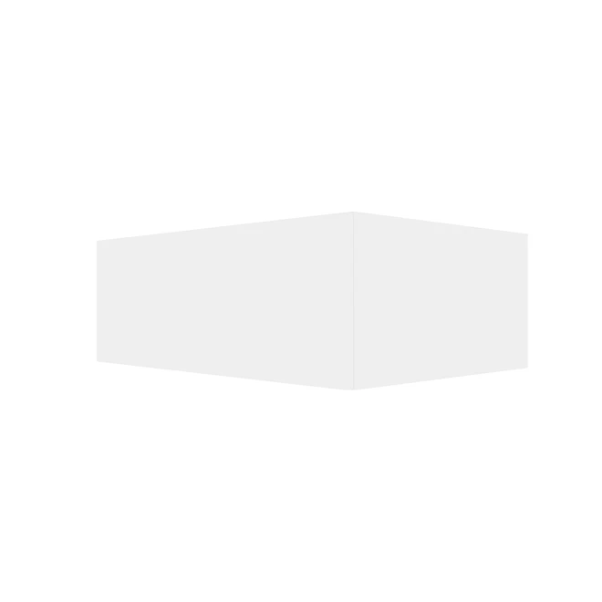 Eklipse Moonstone Collection Above Refrigerator Cabinet 33-in x 12-in - White 3 Eklipse Moonstone Collection Above Refrigerator Cabinet 33-in x 12-in - White