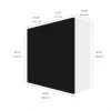 Eklipse Onyx Wall Cabinet - 33-in x 30-in - Black -Deals Eclipse Kitchens Store 75396765c L
