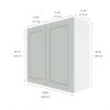 Eklipse Angelite Wall Cabinet - 33-in x 30-in - Grey 7 Eklipse Angelite Wall Cabinet - 33-in x 30-in - Grey -Deals Eclipse Kitchens Store 75396766b L