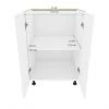 Eklipse Moonstone 24-in White Melamine 2-Door Base Cabinet 8 Eklipse Moonstone 24-in White Melamine 2-Door Base Cabinet -Deals Eclipse Kitchens Store 75396774c L