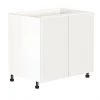 Eklipse Moonstone 36-in White Melamine 2-Door Base Cabinet 1 Eklipse Moonstone 36-in White Melamine 2-Door Base Cabinet -Deals Eclipse Kitchens Store 75396776 L