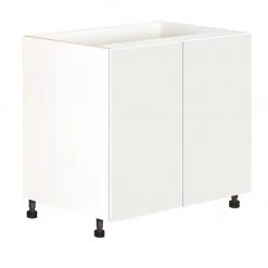 Eklipse Moonstone 36-in White Melamine 2-Door Base Cabinet