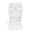 Eklipse Moonstone 24-in White Melamine 1-Drawer Base Cabinet 8 Eklipse Moonstone 24-in White Melamine 1-Drawer Base Cabinet -Deals Eclipse Kitchens Store 75396778c L