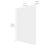 Eklipse Moonstone 24-in x 34.75-in White Melamine Dishwasher Panel -Deals Eclipse Kitchens Store 75396781b L