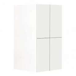 Eklipse Moonstone 24-in White Melamine 4-Door Top Pantry Cabinet
