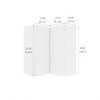 Eklipse Moonstone 24-in White Melamine 2-Door Corner Wall Cabinet -Deals Eclipse Kitchens Store 75396784b L