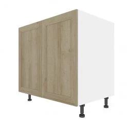 Eklipse Coral 35.88-in x 34.75-in x 24.38-in Particleboard 2-Door Kitchen Base Cabinet