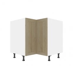 Eklipse Coral 35.88-in x 34.75-in x 36.25-in Particleboard 2-Door Kitchen Base Corner Cabinet