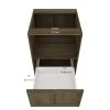 Eklipse Ruby 23.94-in x 34.75-in x 24.38-in Particleboard 1-Drawer Microwave Base Cabinet -Deals Eclipse Kitchens Store 75396802c L