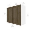 Eklipse Ruby 35.88-in x 30.25-in x 12,38 po Particleboard 2-Door Kitchen Wall Cabinet 7 Eklipse Ruby 35.88-in x 30.25-in x 12,38 po Particleboard 2-Door Kitchen Wall Cabinet -Deals Eclipse Kitchens Store 75396822b L