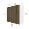 Eklipse Ruby 33.06-in x 30.25-in x 12.38-in Particleboard 2-Door Kitchen Wall Cabinet -Deals Eclipse Kitchens Store 75396828b L