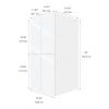 Eklipse Topaz 23.94-in x 49-in x 24.38-in Particleboard 4-Door Top Pantry Cabinet 7 Eklipse Topaz 23.94-in x 49-in x 24.38-in Particleboard 4-Door Top Pantry Cabinet -Deals Eclipse Kitchens Store 75396836b L