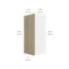 Eklipse Coral 12-in x 30.25-in x 12.38-in Particleboard 1-Door Kitchen Wall Cabinet -Deals Eclipse Kitchens Store 75396838b L