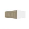 Eklipse Coral 33.06-in x 12-in x 24.38-in Particleboard 2-Door Refrigerator Wall Cabinet -Deals Eclipse Kitchens Store 75396839 L