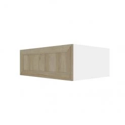 Eklipse Coral 33.06-in x 12-in x 24.38-in Particleboard 2-Door Refrigerator Wall Cabinet