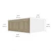 Eklipse Coral 33.06-in x 12-in x 24.38-in Particleboard 2-Door Refrigerator Wall Cabinet -Deals Eclipse Kitchens Store 75396839b L